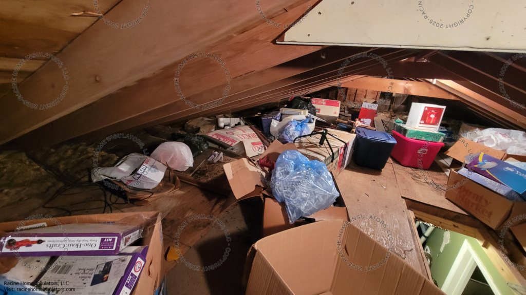 Vermiculite insulation under floor boards and junk